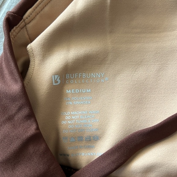 Buffbunny Limitless Laser Cut Sports Bra - Mocha medium bralette strappy - Picture 10 of 10